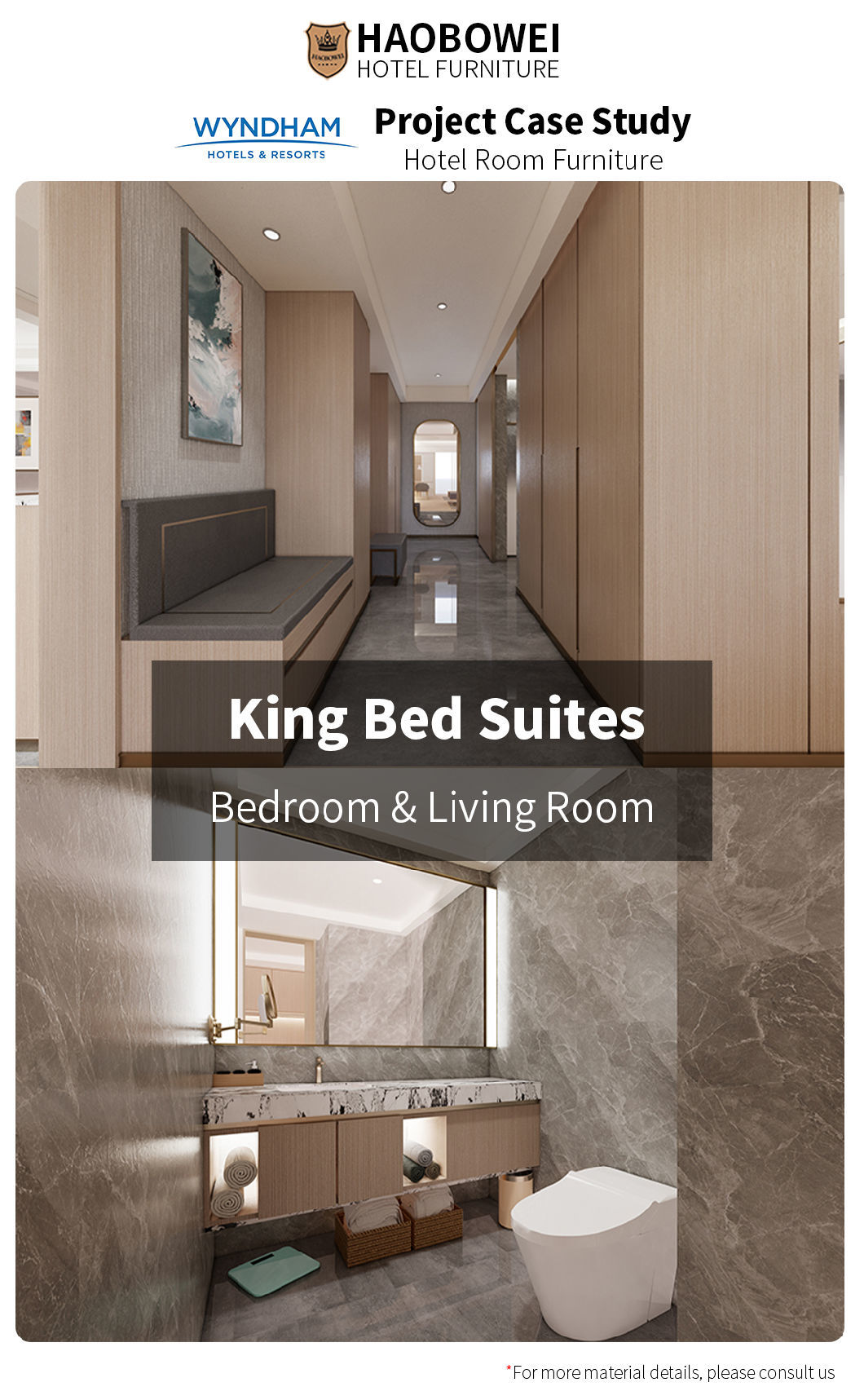 Wholesale Five Star Hotel King Size Bedroom Set Presidential Suite Custom Furniture