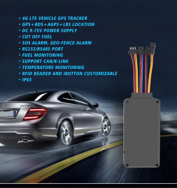 500mAh LTE 80V Engine Start Remotely Car GPS Tracker With Api