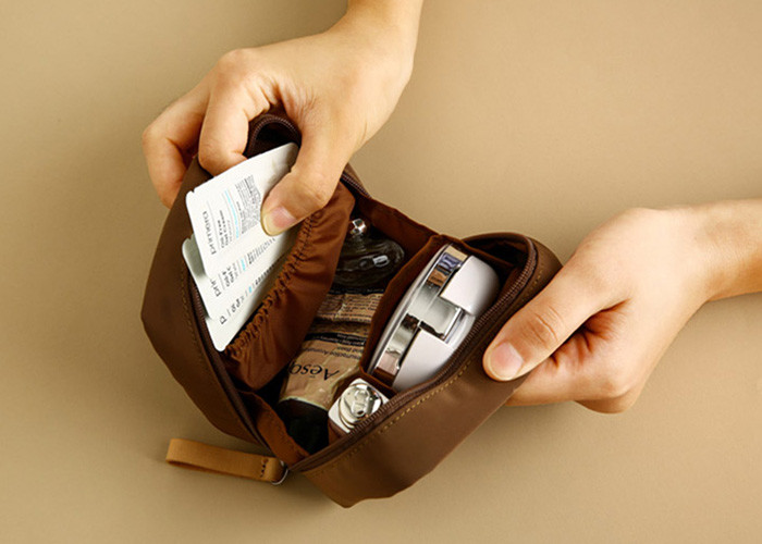 Promotional Mini Travel Washing Bag / Cosmetic Makeup Bag Light Weight