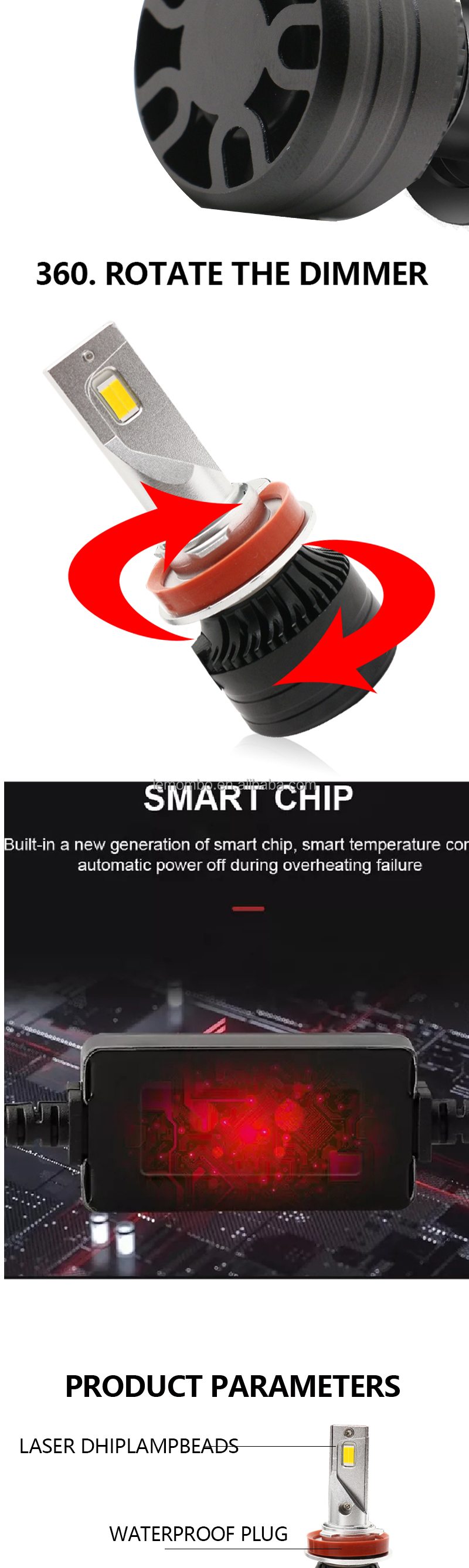 factory H8 50W 5730 fog lights 30w led headlight fog lights h11 led headlight bulb for car