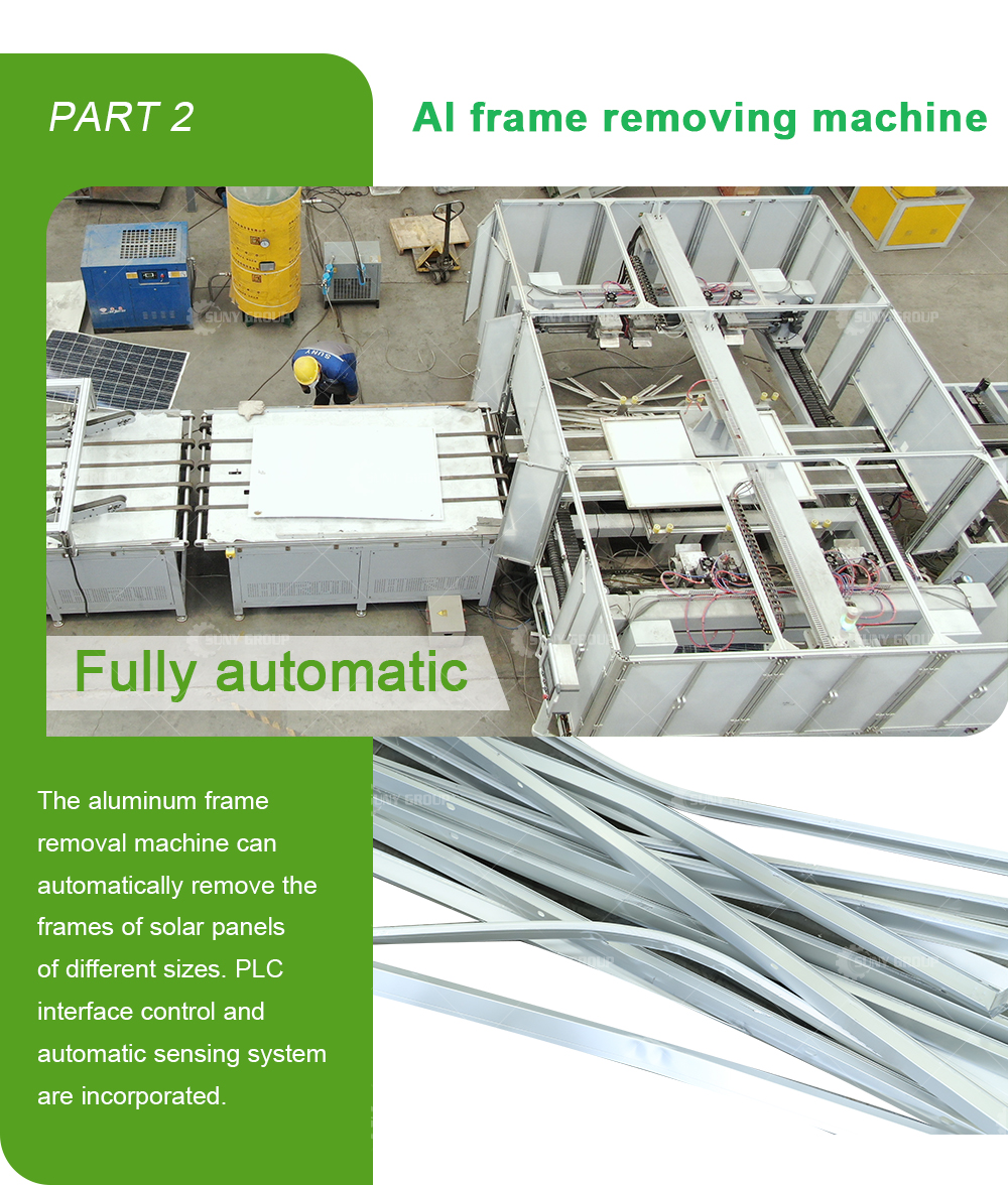 Green Energy Solar Panel Recycling Plant For Photovoltaic Panels