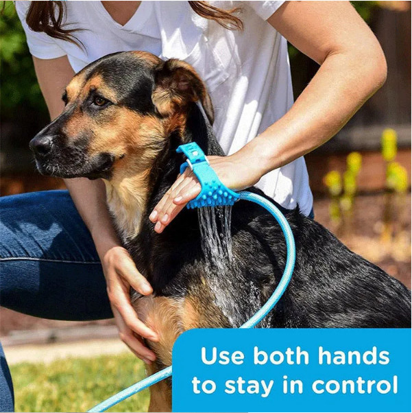 Silicone Dog Shower Sprayer Sustainable Dog Hair Grooming Kit
