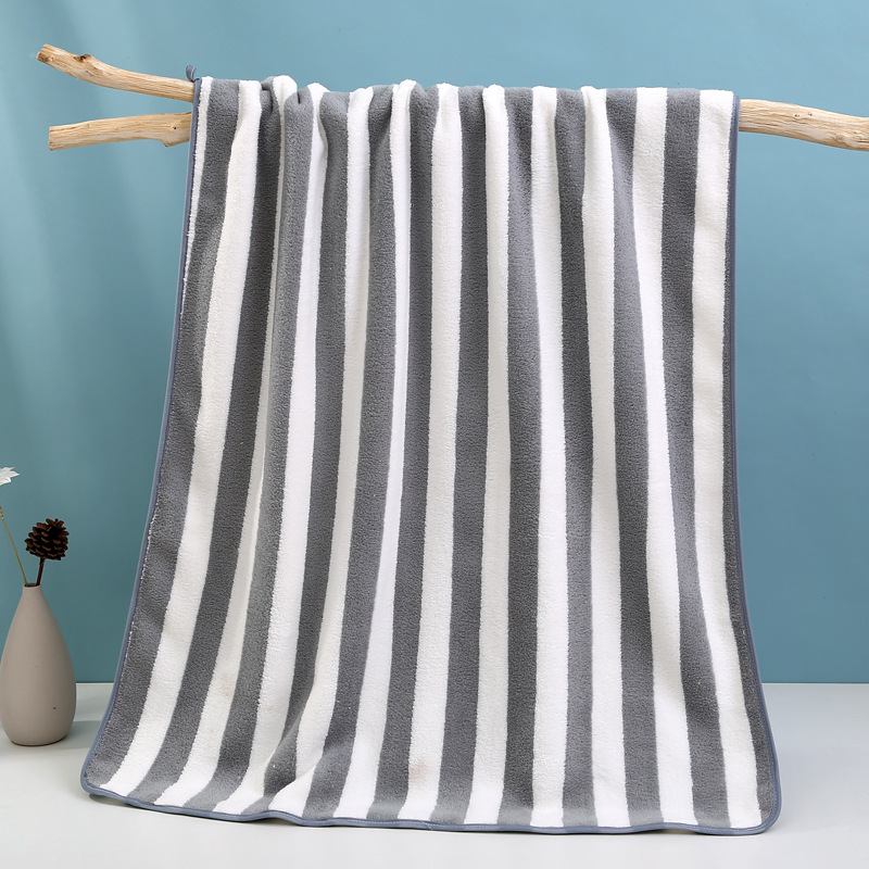 Adult 100% Cotton Thickened Coral Velvet Beach Towel for Home and Age Group