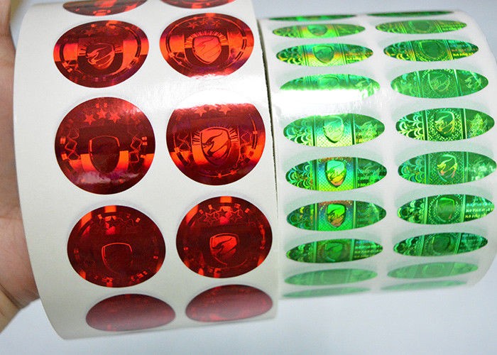 Waterproof 2D 3D Round Roll Hologram Authentic Stickers