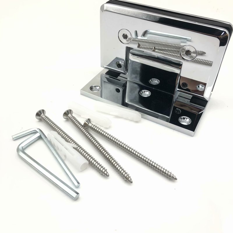 90 Degree Chrome Plate Brass Glass Shower Door Hinge the Ultimate Choice for Fashion