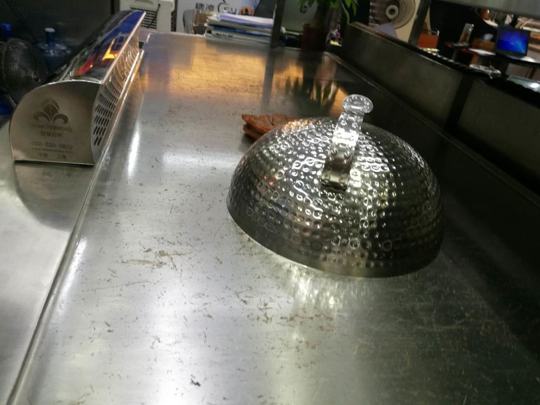 Teppanyaki Customize Commercial Buffet Equipment LPG Rectangle Teppanyaki Grill Iron Plate Surface