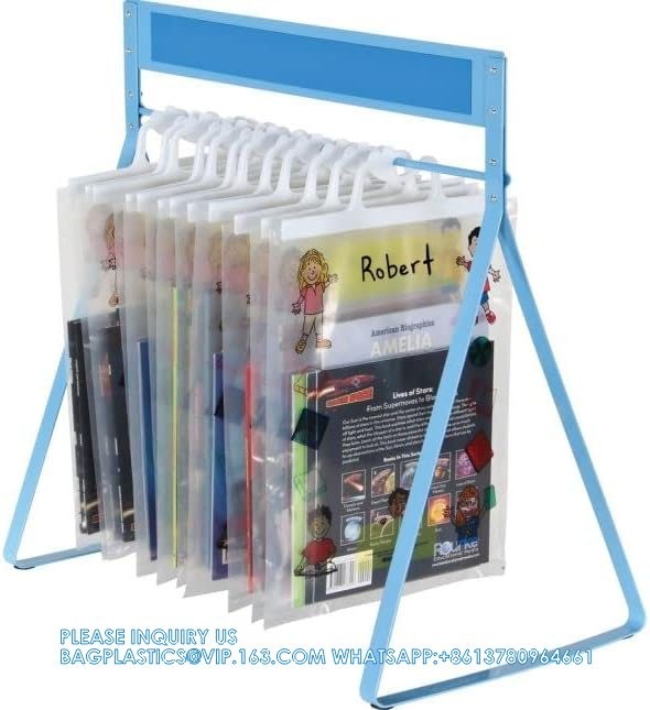 Students bags, easy bag pack, Read-N-Go Book Bag Sturdy Snap Shut Hanging Plastic Bags Safely Send Home Assignments