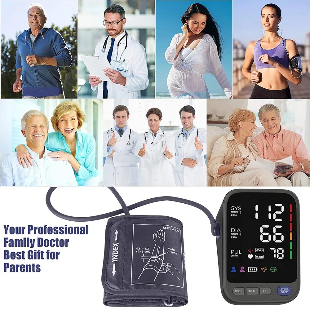 CE ISO Automatic Check Ambulatory Digital Blood Pressure Monitor Arm Style