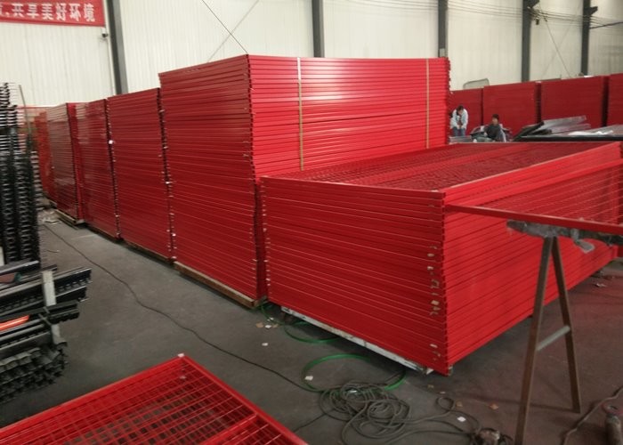 Canada 6ft Height Temp Construction Fence Hot Dip Galvanized Then Powder Coated