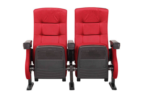 Iron Leg Two Seat Theater Seating / Stain Resistant Public Theater Seating