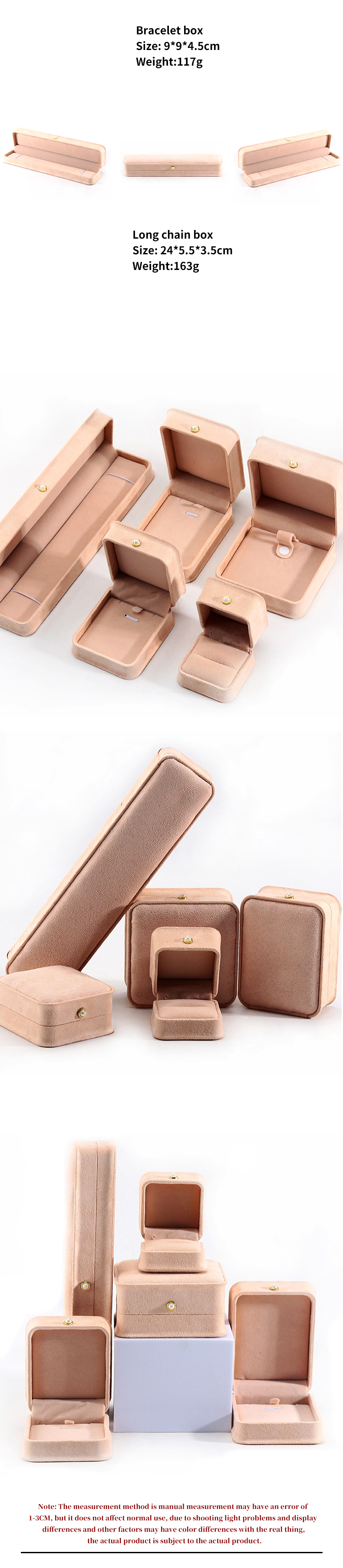 Customized Rectangle Jewelry Box for Packaging of Bracelets Earrings Necklaces and More