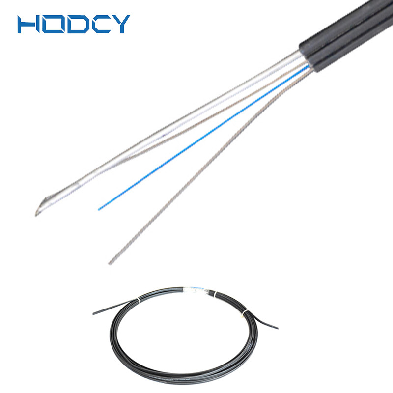 GJYXFCH-1B6-SM SC/UPC 100M 1 core 2mm*5mm FRP Steel wire Indoor Outdoor Fiber Optic Cable G657A LSZH Ftth Drop Cable