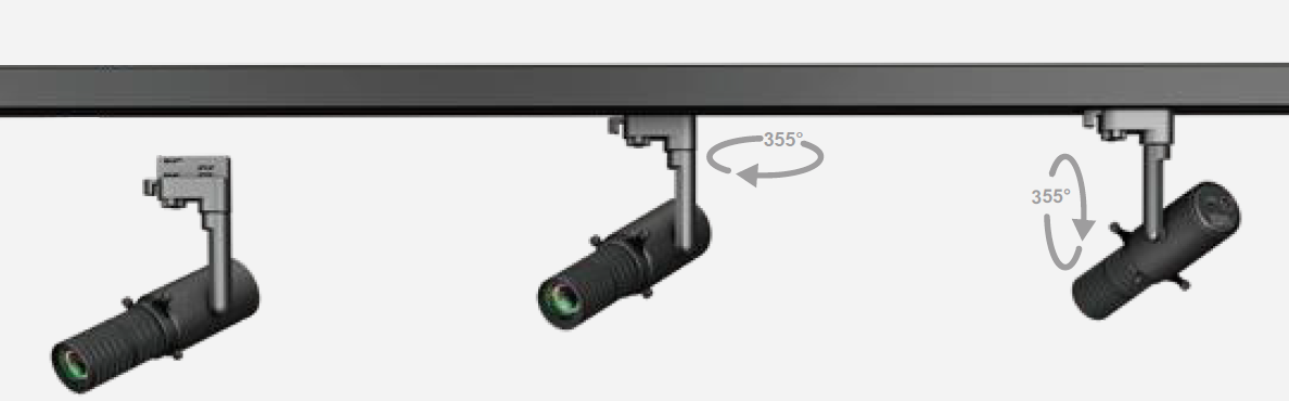 Shapeable Spotlight Dimmable Shaped Zoomable LED Track Light Spot Shaping Lights for Shops Exhibition Halls Museums