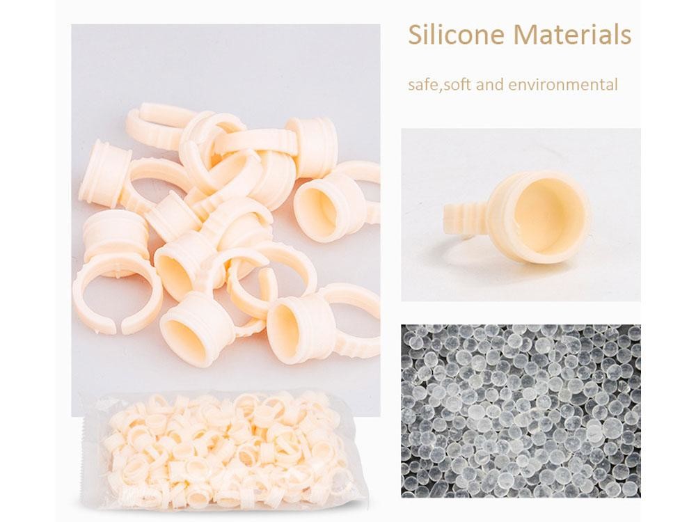 ODM Silicone Pigment Ring Small Medium Large Permanent Makeup Soft Texture