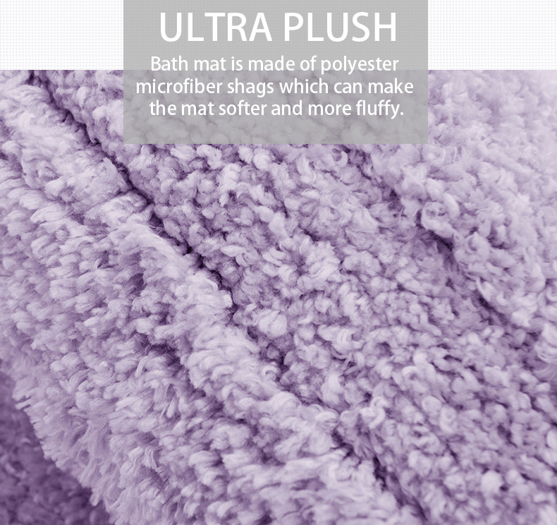 Non Shedding Polyester Tufted Bath Mat non toxic material
