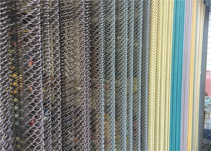 1.2mm 5*5mm Decorative Metal Coil Curtain Product for Home Decor