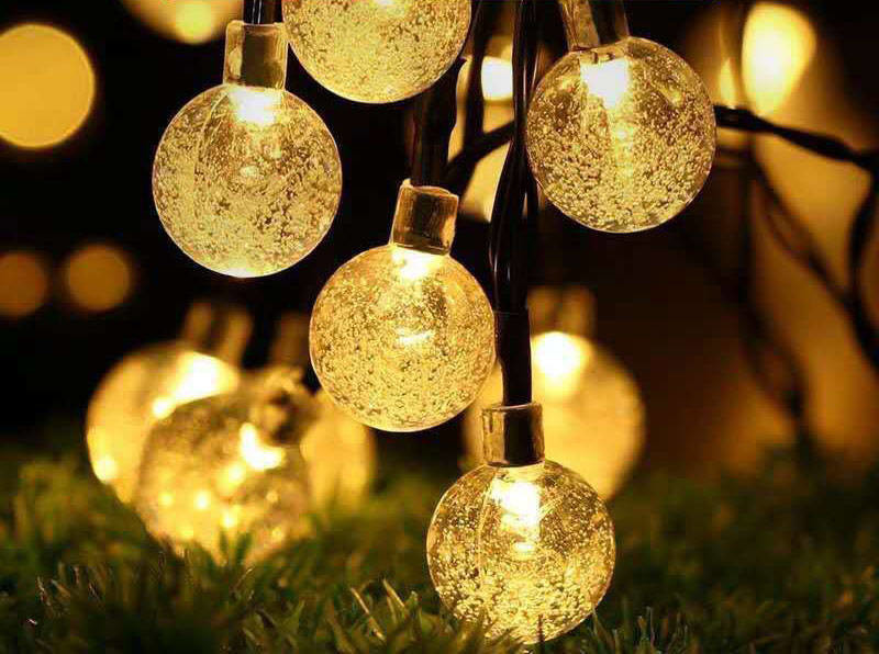 Flexible Decrata Solar Garden Ball Lights 1200MAh Rechargeable Ni MH battery