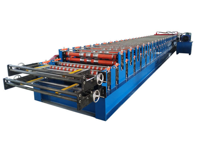 Full Automatic Double Layer Roll Forming Machine Power 5.5 Kw Size 7000*1500*1600mm