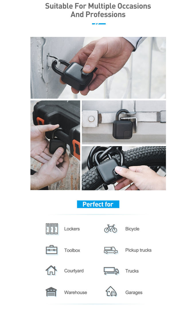 Hidden Fingerprint Suitcase Digital Smart Door Lock Long Standby Time
