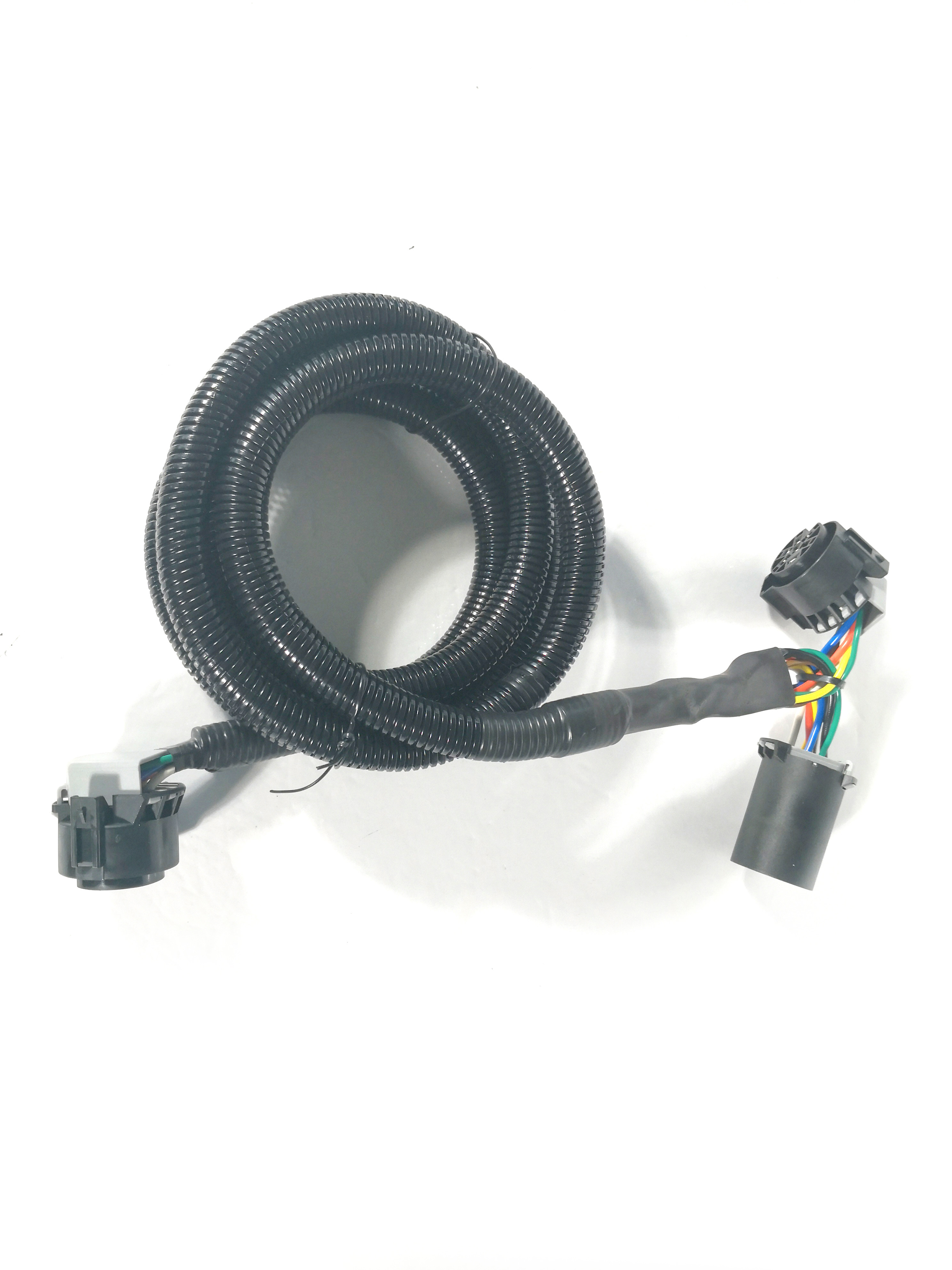 PVC Coiled Trailer Cable Flexible Strong Elasticity 7 Way Wiring For Trailer