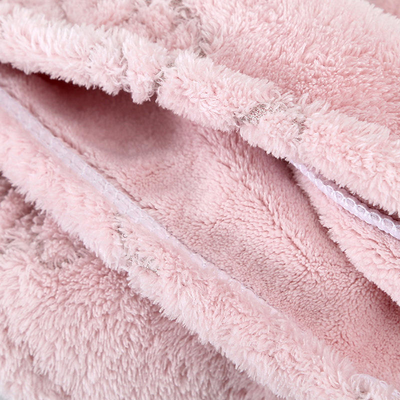 Soft and Skin-Friendly Microfiber Dry Hair Cap Fast Absorbent 65*25cm Novelty Pattern