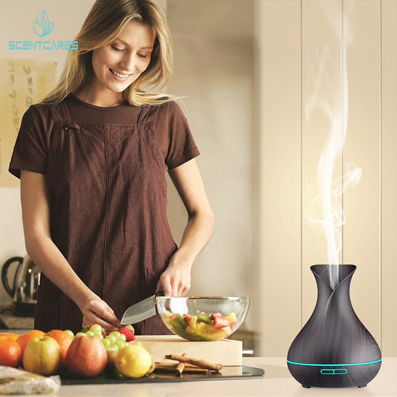 Wood Grain 60sqm 9W 400ml Ultrasonic Aromatherapy Diffuser