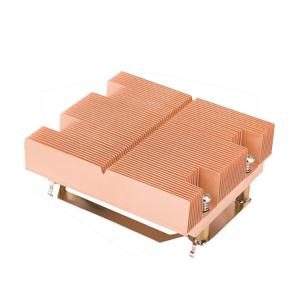 Buy cheap Copper Soldering CNC Precision Maching Heat Transfer Heat Sink For Industrial Server product