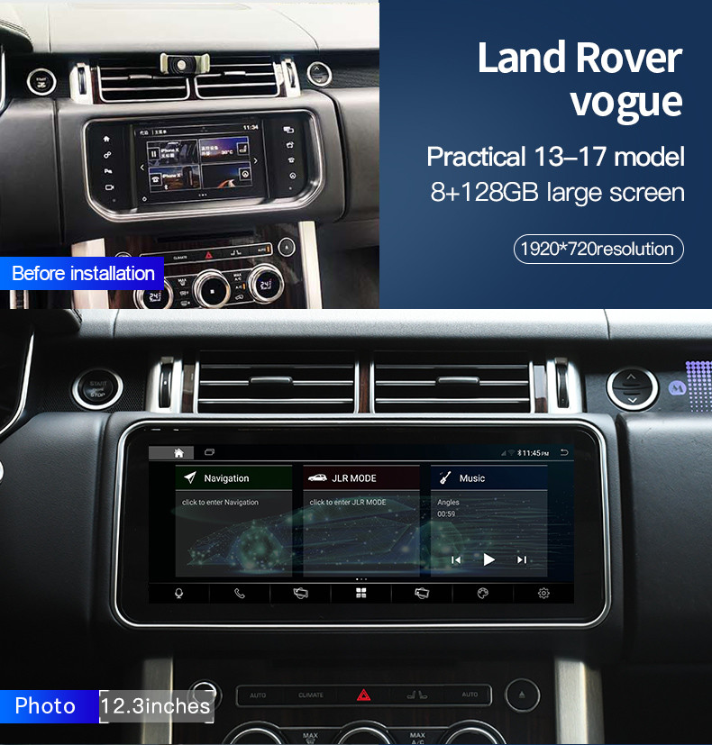 Range Rover Sport Aftermarket Stereo Head Unit Radio Flip Screen Storage Box 2016-2017