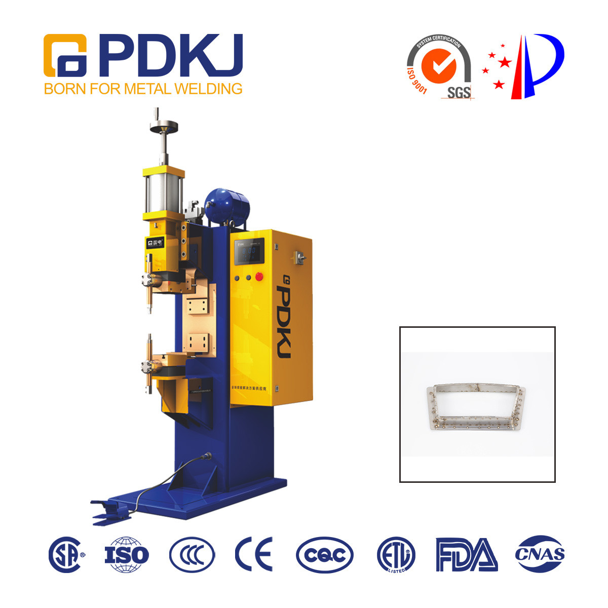380V FDA 1KHZ Inverter Spot Welding Machine Dual Sides
