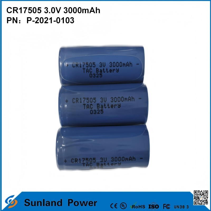 CR17505 3.0V 3000mAh For Smart Instruments Medical Equipment Transportation And Logistics Smart Furniture High-capacity Stable Discharge Performance