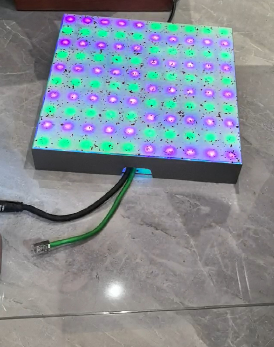 Customized Full-Color Luminous External Control Induction Floor Lighting For Stage Theater