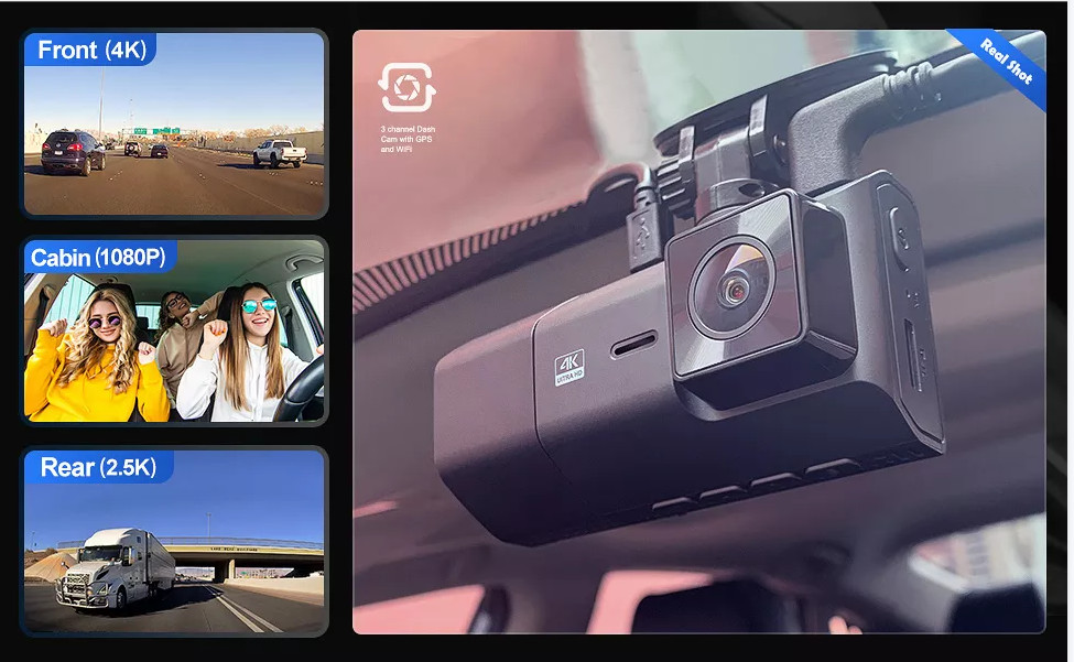 4K Wifi Dashcam Full Hd Car Dvr Car Camcorder Fhd 1080p IMX335