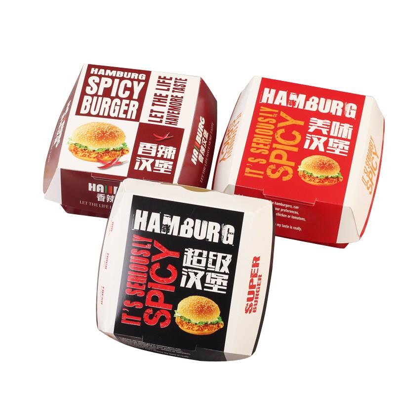 Eco Friendly Burger Box Recycled Materials