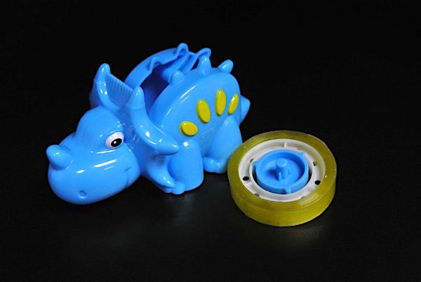 Blue Stationery Plastic Toy Figures With Transparent Tape 11*6.5*5.5cm