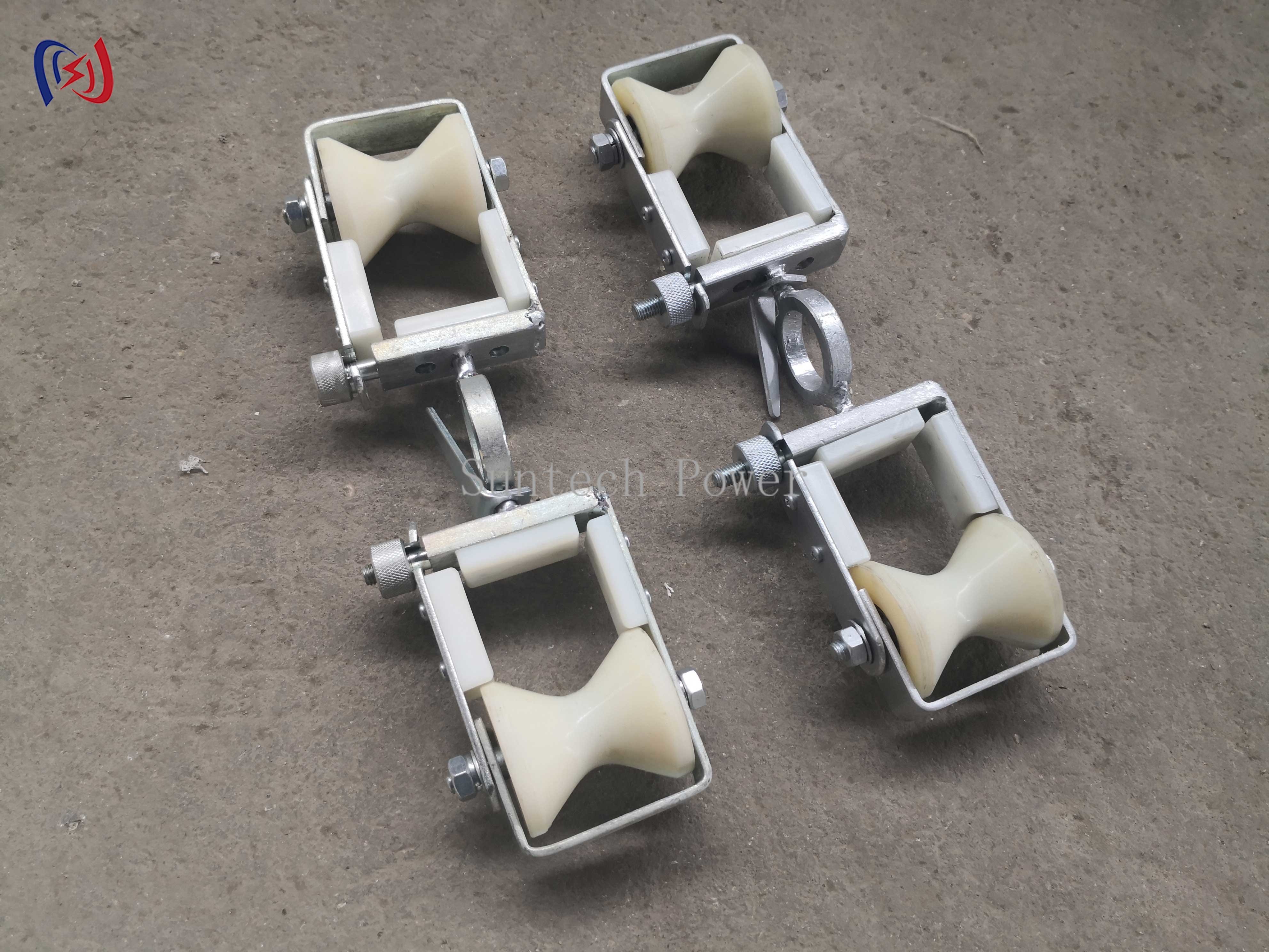 Exchanging Overhead Grounding Wire Opgw Stringing Double Sheave Block