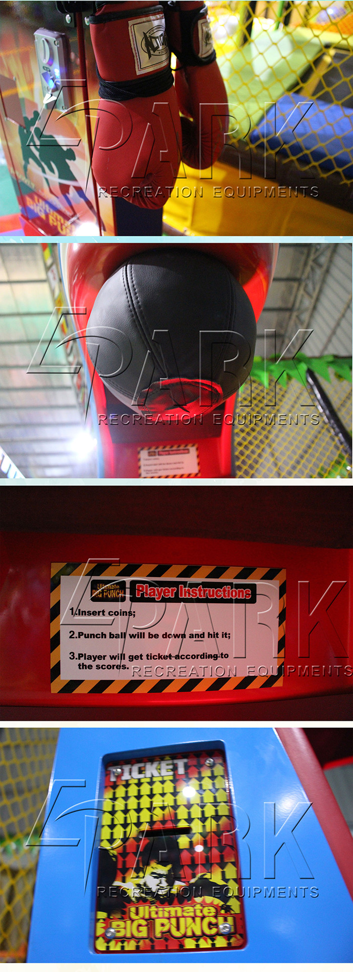 Big Punch Boxing Arcade Game Machine Electric Coin Operated Indoor
