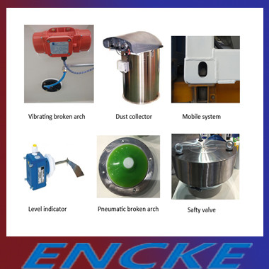 Customized Bulk Cement Storage Silo With Dust Collector And Pressure Relief Valve