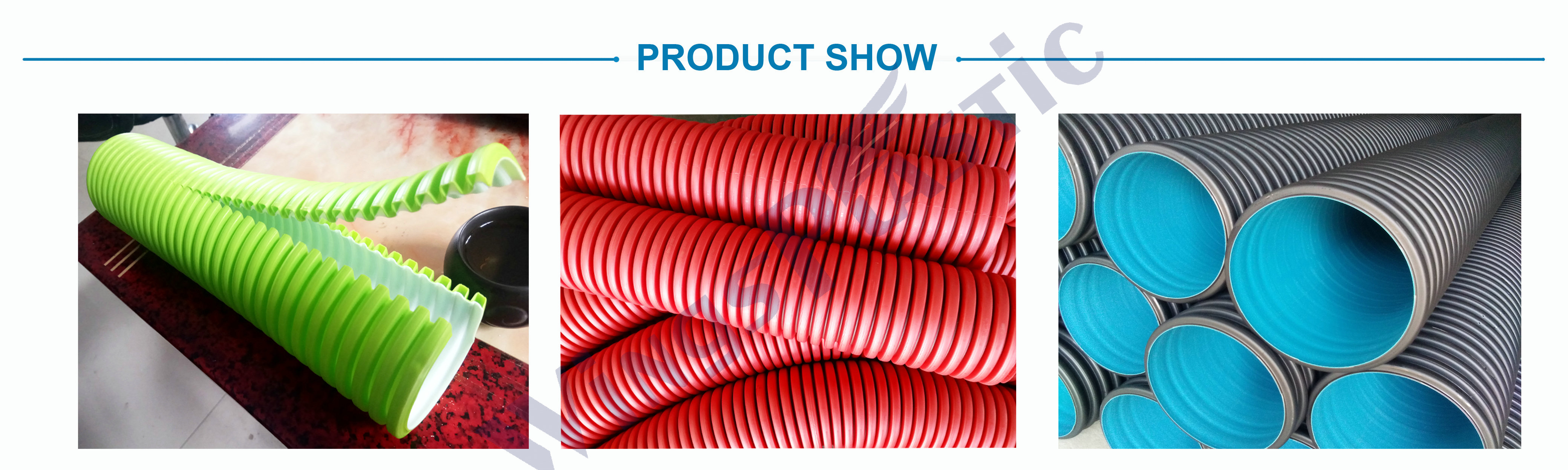 380V/50HZ Power Supply HDPE Double Wall Corrugated Pipe Machine for High Speed Production