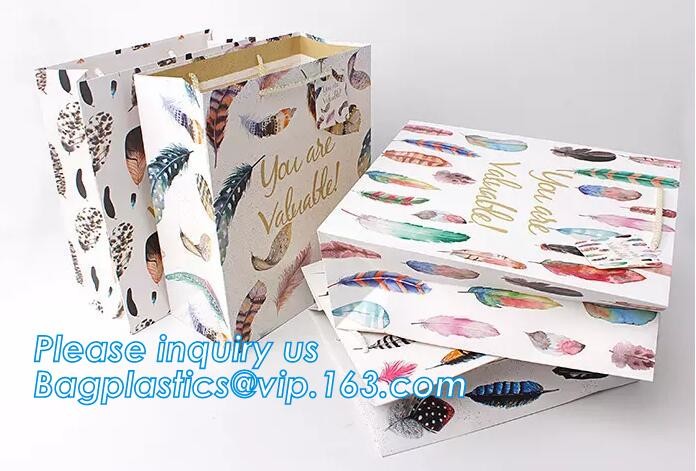 Custom Printed Accept Wholesale Stock White Brown Kraft Paper Shopping Bag With Handle No Minimum, carrier handle bags