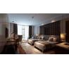 Buy cheap Customized Hotel Bedroom Furniture Sets Walnut Veneer Bed E1 Plywood from wholesalers