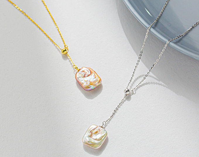 Baroque Pearl Necklace Pink Cultured Baroque Irregular Freshwater Pearl Choker Necklace Natural Baroque Pearl necklace