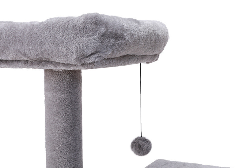 Grey Color Cat Climbing Frame Elegance Delicate Size 64 * 49 * 132CM