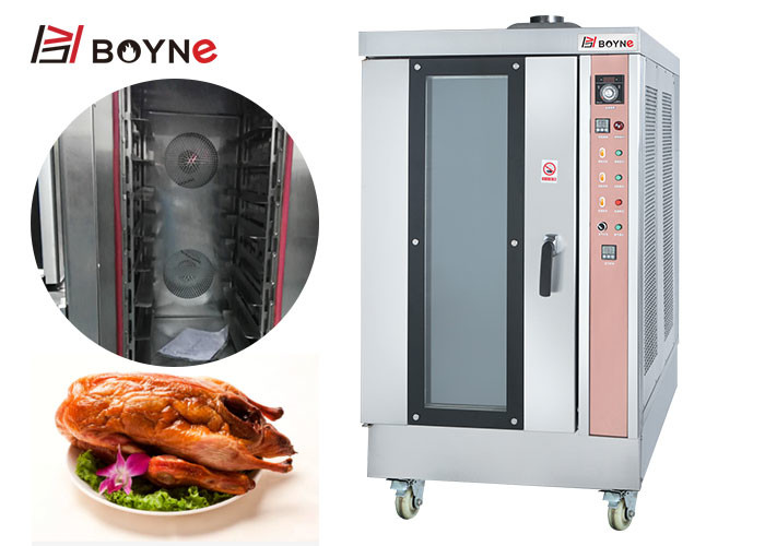 Stainless Steel Hot Air Rotary Oven High Temperature Ten Trays gas Convection Oven