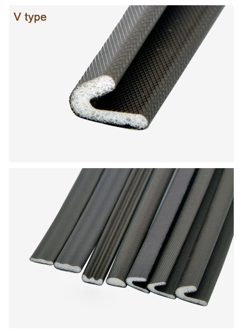 E Shape Self Adhesive Foam Strips For Windows Seals Anti Collision