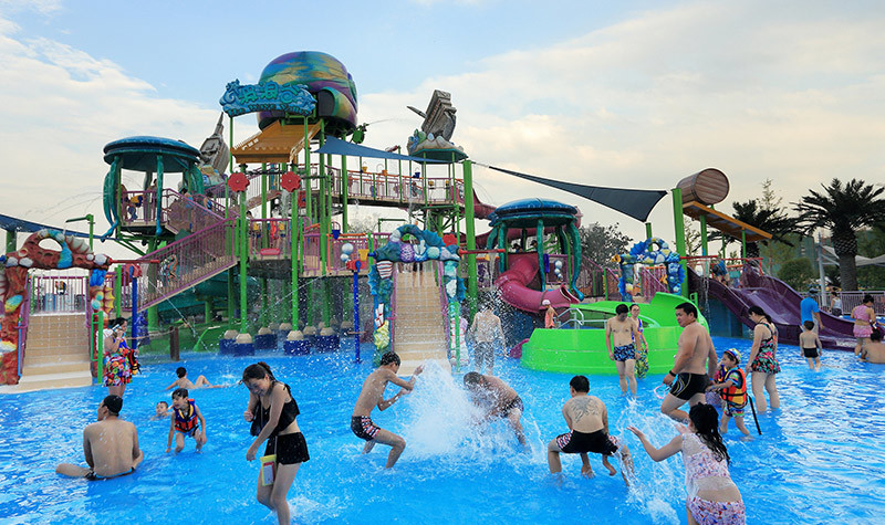 Funny Fast Fall Water Slide Playground With Fiberglass Galvanize Steel Material