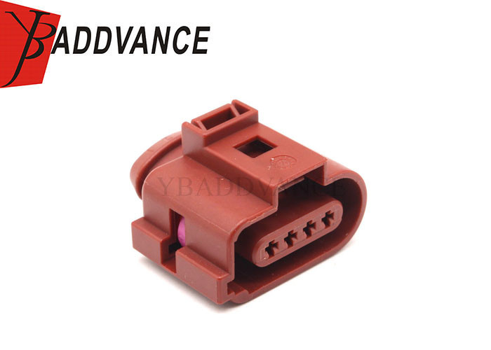 1J0973724A Brown FEP 2.8 mm Sealed Series Female Automotive Connector 4 Pin For VW