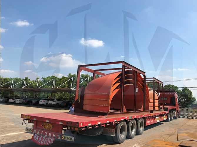 Carbon Steel 2:1 Ellipsoidal Dished Head Dish End Diameter 11000mm Thick 58mm