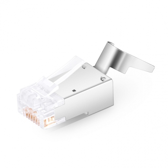 Exact Cables 3U Rj45 Plastic Wire Connector 8 Pin Crystal Head Shielded Connector