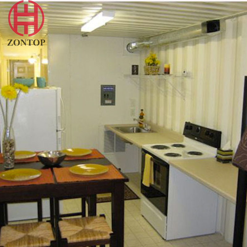 Zontop Modern Luxury Quick Concrete Construction Cheap Modern Luxury Prefab House Easy Assembly 3 Bedroom Container Home