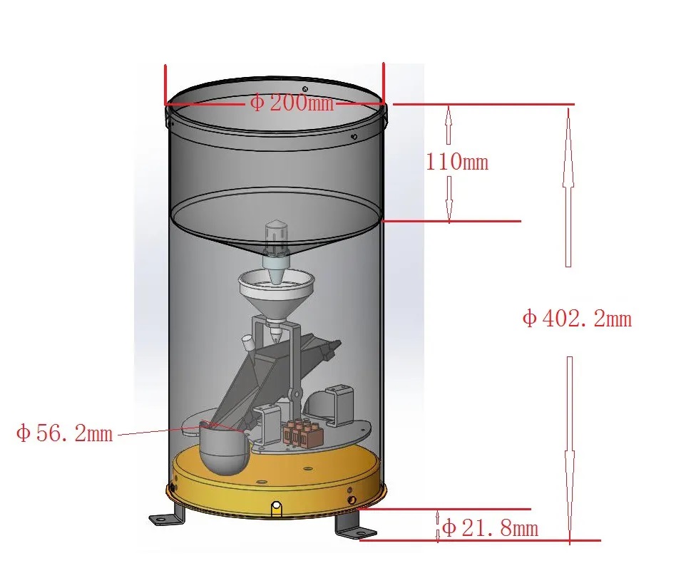 WS 601 SS2 Meteorological Rainfall Measurement Rain Gauge with Customized Support OEM
